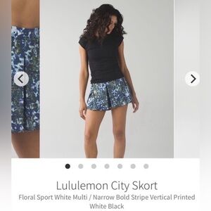 Lululemon city summer skort
